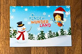 Kreation Weihnachtskarte für die KITA Kinderwunderland